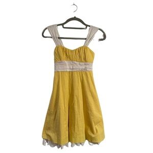 🌞 Vintage 90s My Michelle Yellow Sundress Size 3